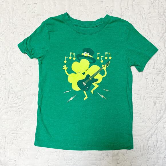 Cat & Jack Shamrock Tee Size 5T - Picture 2 of 4